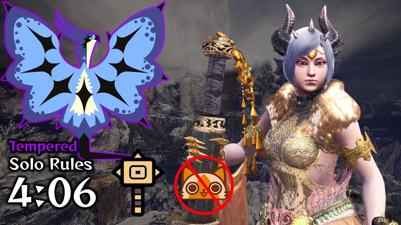 Tempered Legiana Vs. Hammer - Monster Hunter World: Iceborne - レイギエナ ハンマー ソロ【MHWI】