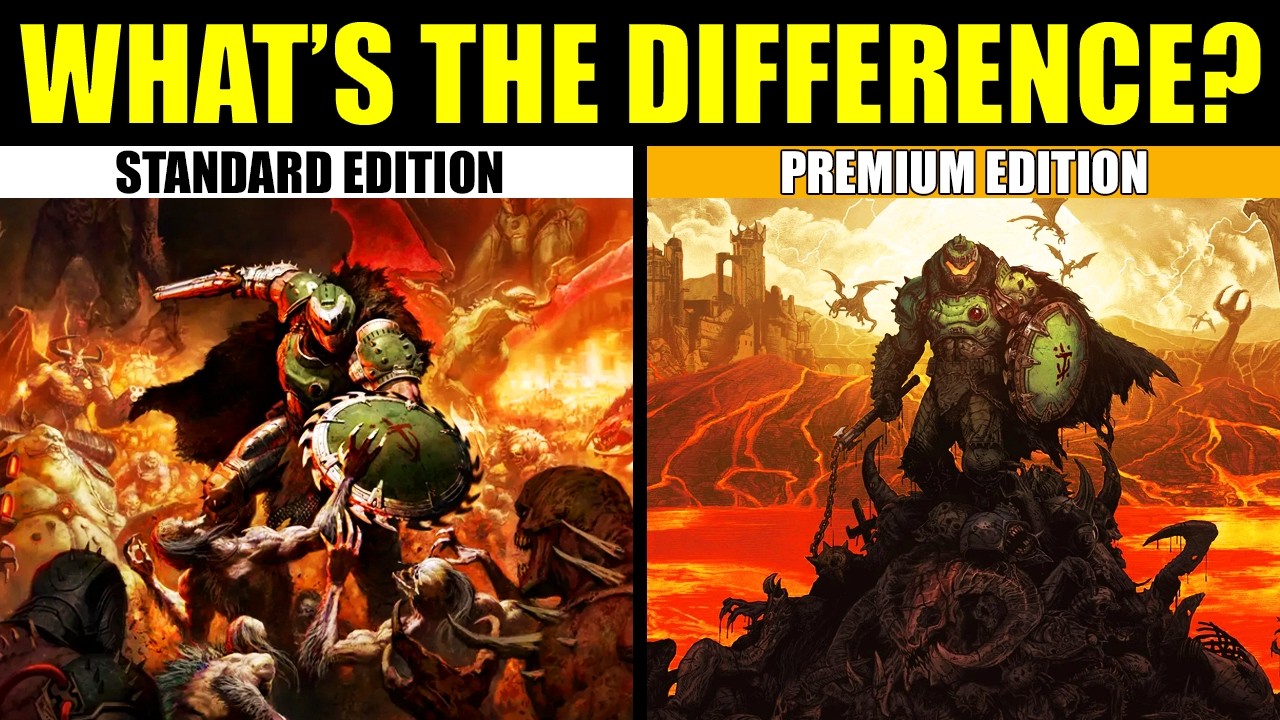 DOOM: The Dark Ages Standard против Premium Edition