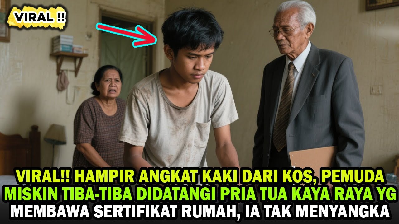 VIRAL!! DIUSIR OLEH IBU KOS, TIBA-TIBA KAKEK INI DATANGI PEMUDA MISKIN DAN BERI SERTIFIKAT RUMAH