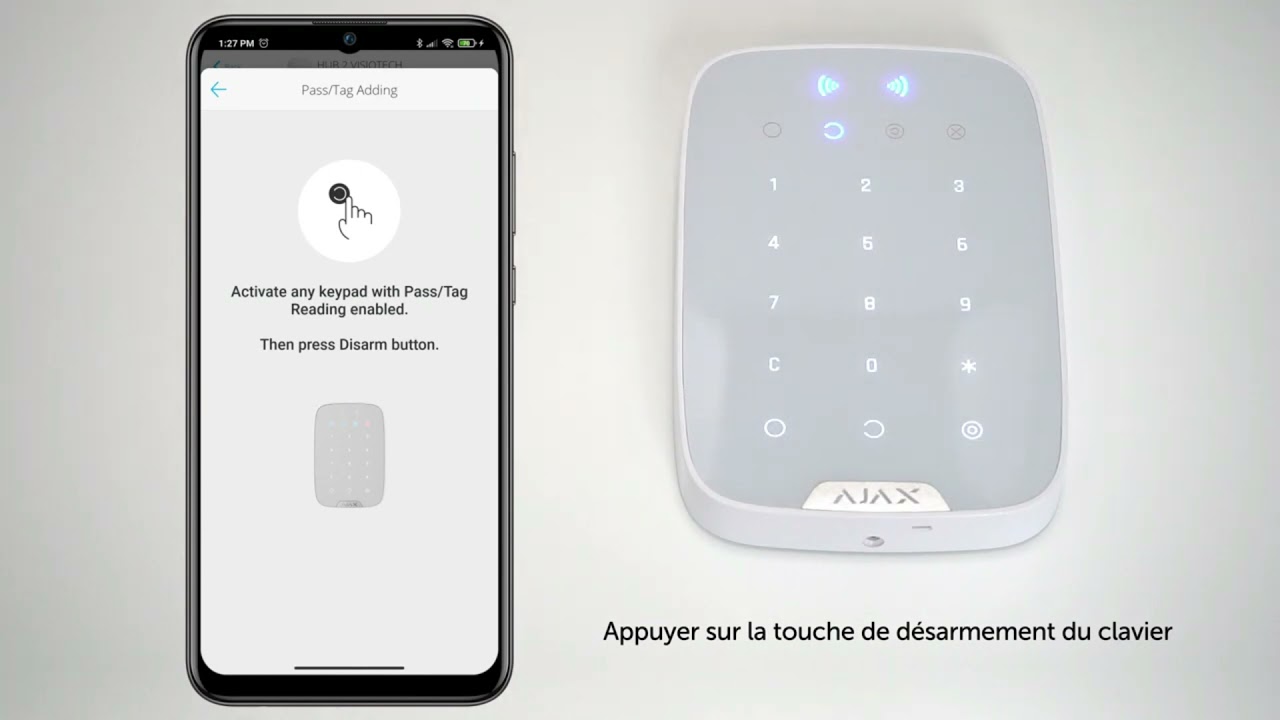 KeyPad Plus | Armement et de D&eacute;sarmement du Syst&egrave;me AJAX avec Badges et Carte