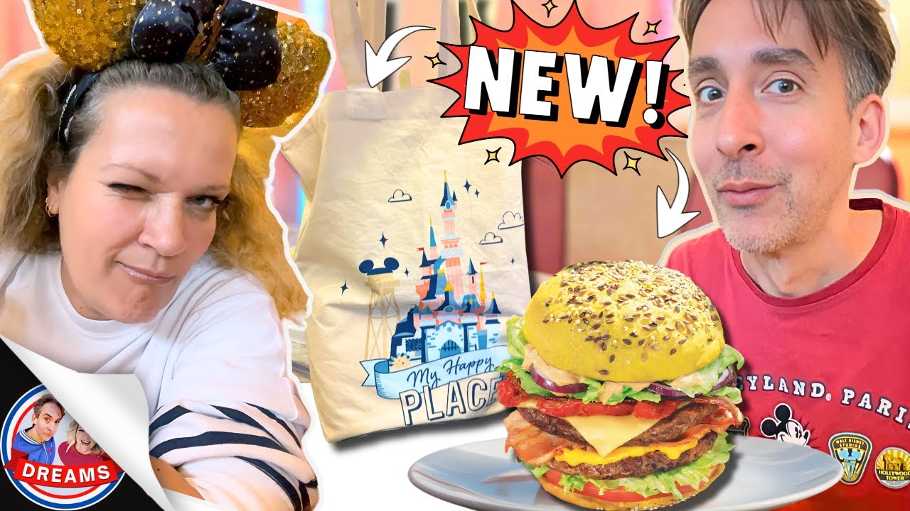 ENFIN LE TOTE BAG DISNEYLAND PARIS & NOUVEAU BURGER ANNETTE'S DINER DISNEY VILLAGE 