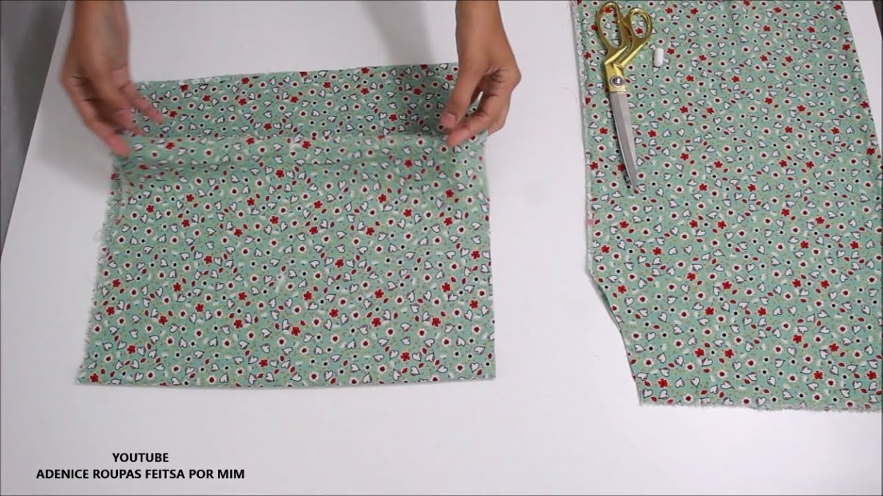 VESTIDO com LÁSTEX e bolsos embutidos, corte e costura sem molde. DIY