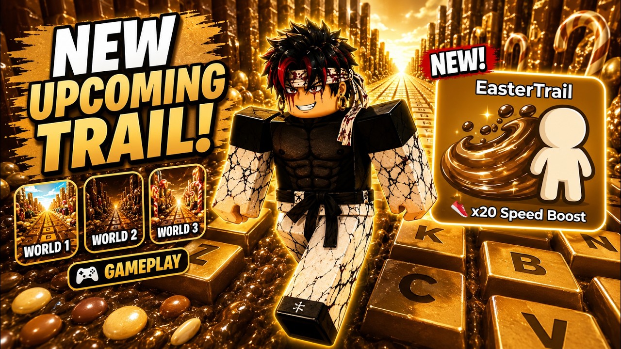 NEW Upcoming Easter Trail!✨ +1 Speed Keyboard Escape Roblox (World 1, 2 & 3)
