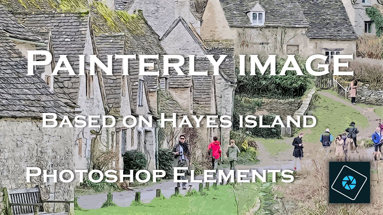 Painterly image in Photoshop Elements