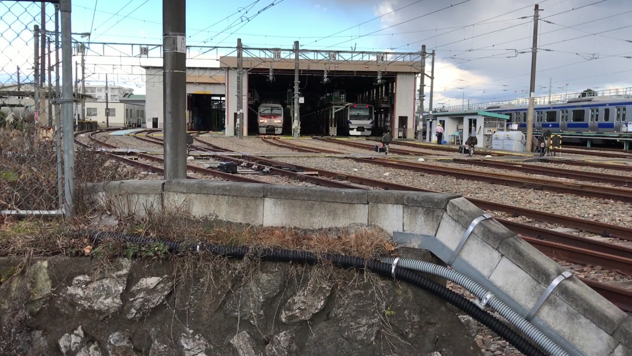 E491系 ものすごい音で勝田車両センターを出庫