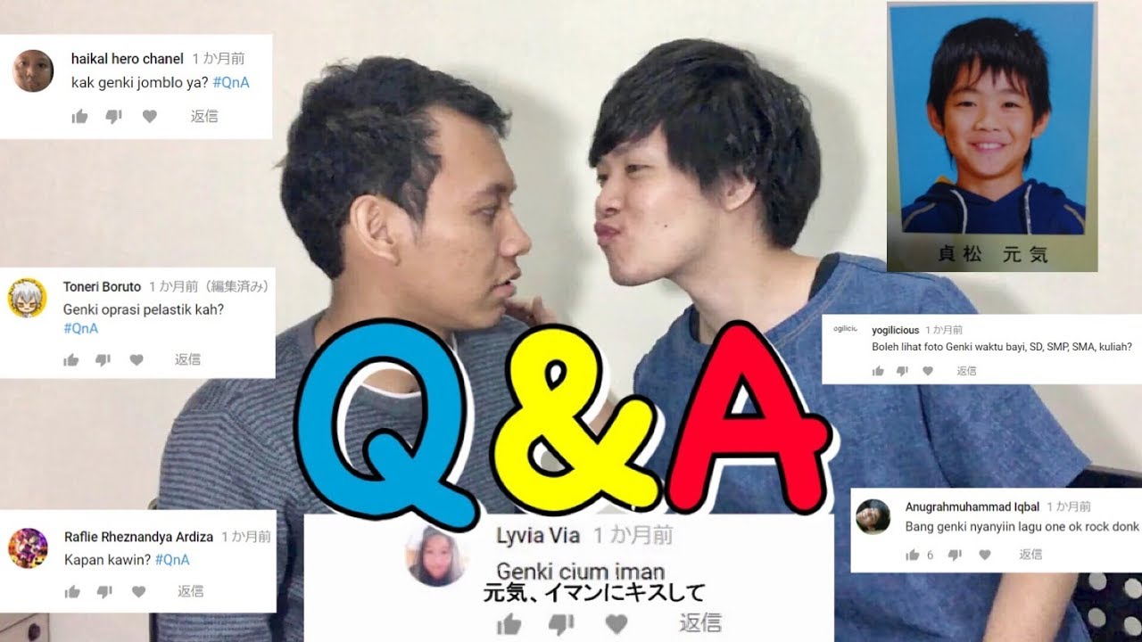 Sesi Tanya Jawab Bersama GENKI & Iman 2018!! 登録者10万人突破記念質問コーナー!!