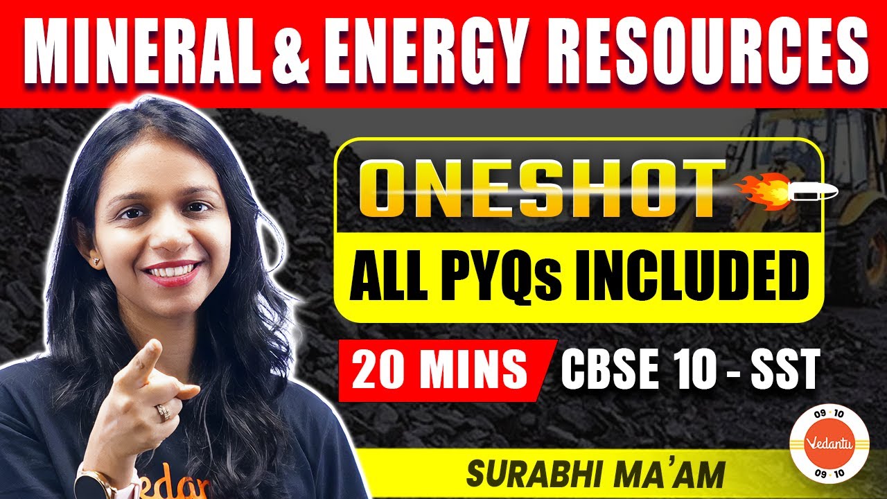 Mineral & Energy Resources | One Shot in 20 minutes (All PYQ included) | Class 10 SST - Geography
