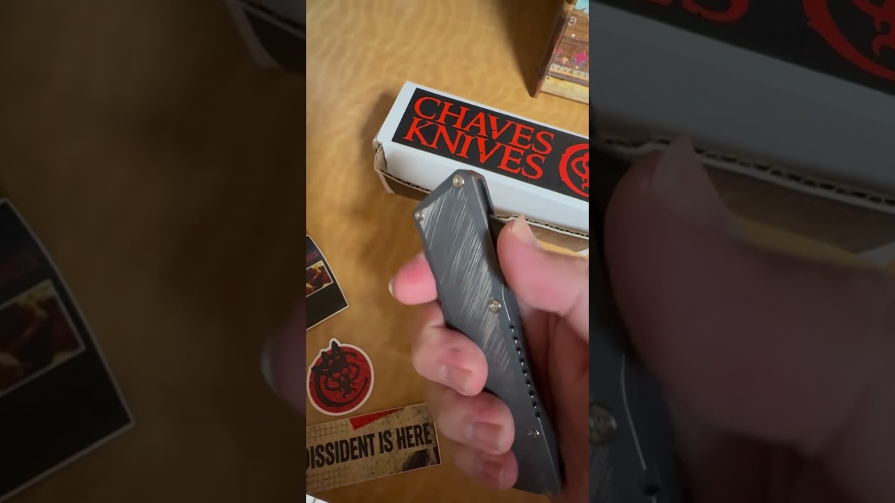 Chaves Knives Dissident box opening. #chaves #bladeshow #edcknife #otfknife #usamade
