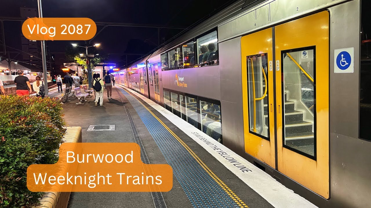 Sydney Trains Vlog 2087: Burwood Weeknight Trains