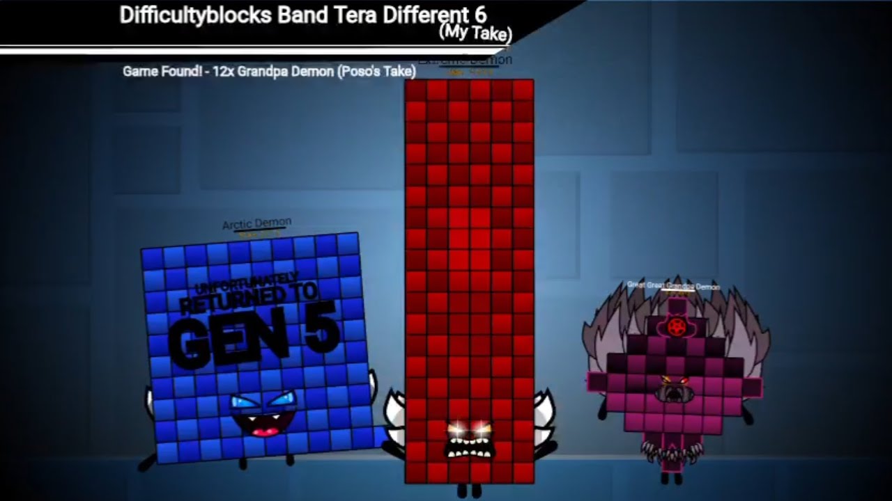 (reupload) Difficultyblocks band tera diffrent 6