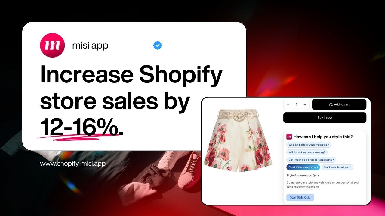 Increase Shopify Sales With AI Styling | misi App Demo