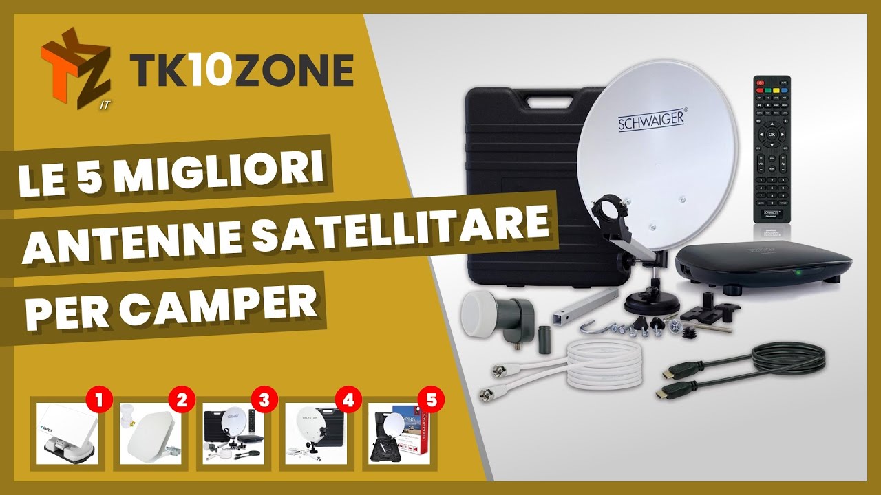 Le 5 migliori antenne satellitare per camper