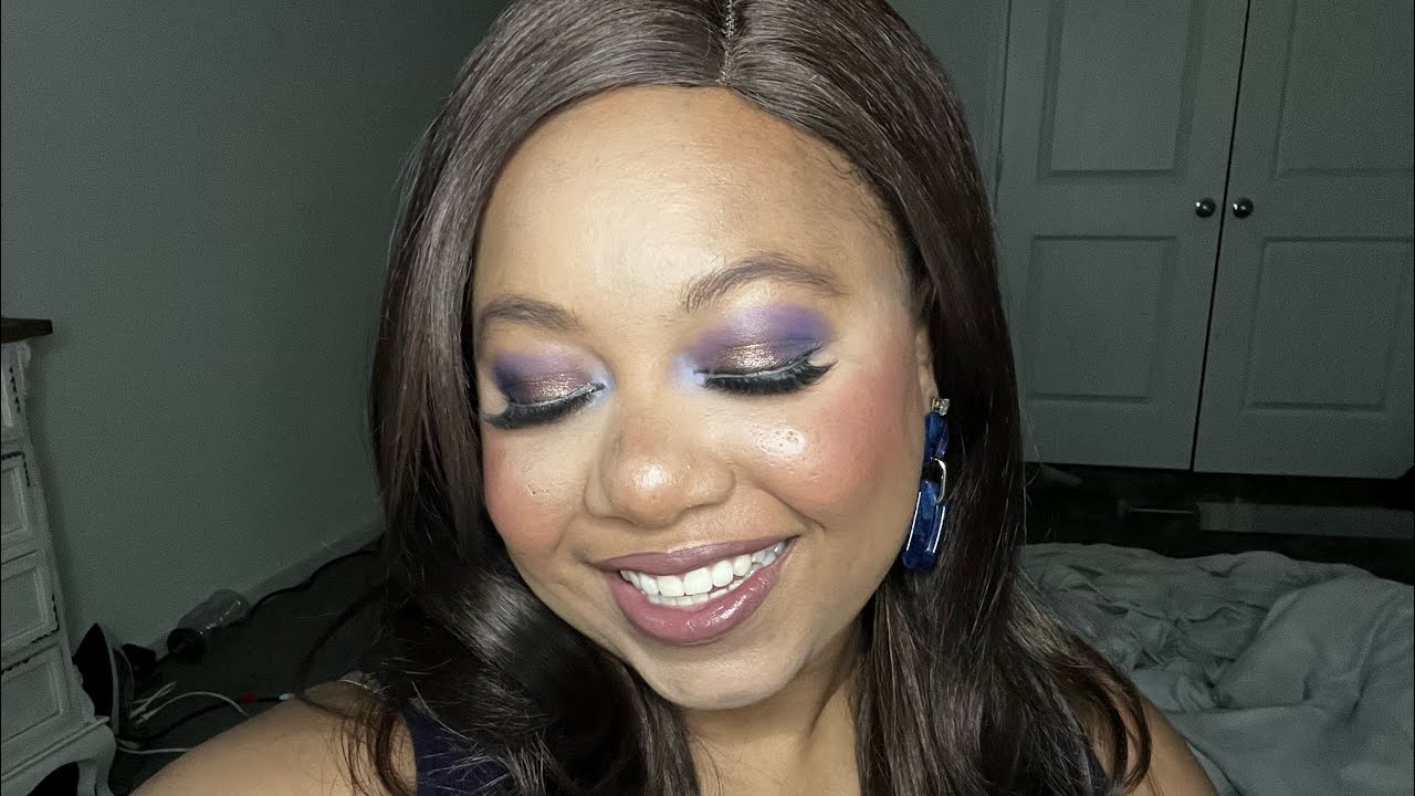 GRWM for a Summer Date Night 💙💜✨ (ft. Glamlite Wonka palette & Beauty Bay Midnight)