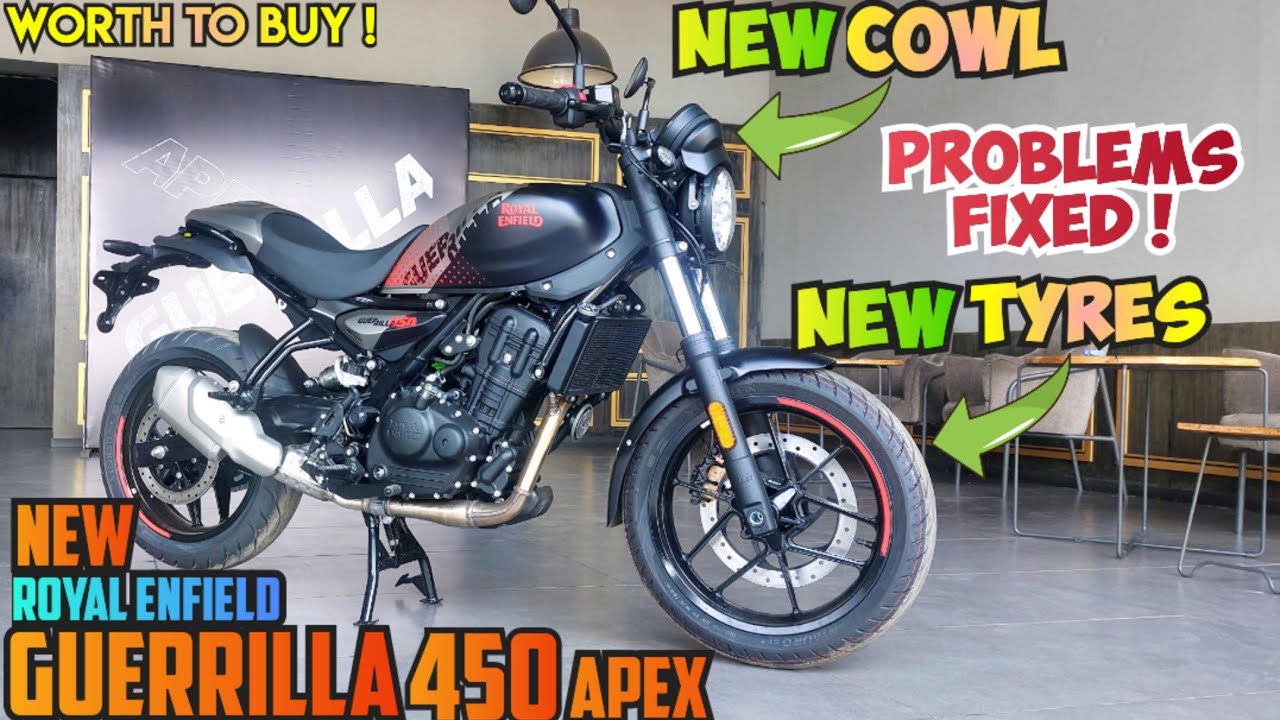 Новый Royal Enfield Guerilla 450 Apex / Хорошие обновления, но чего-то не хватает / Стоит ли брат...