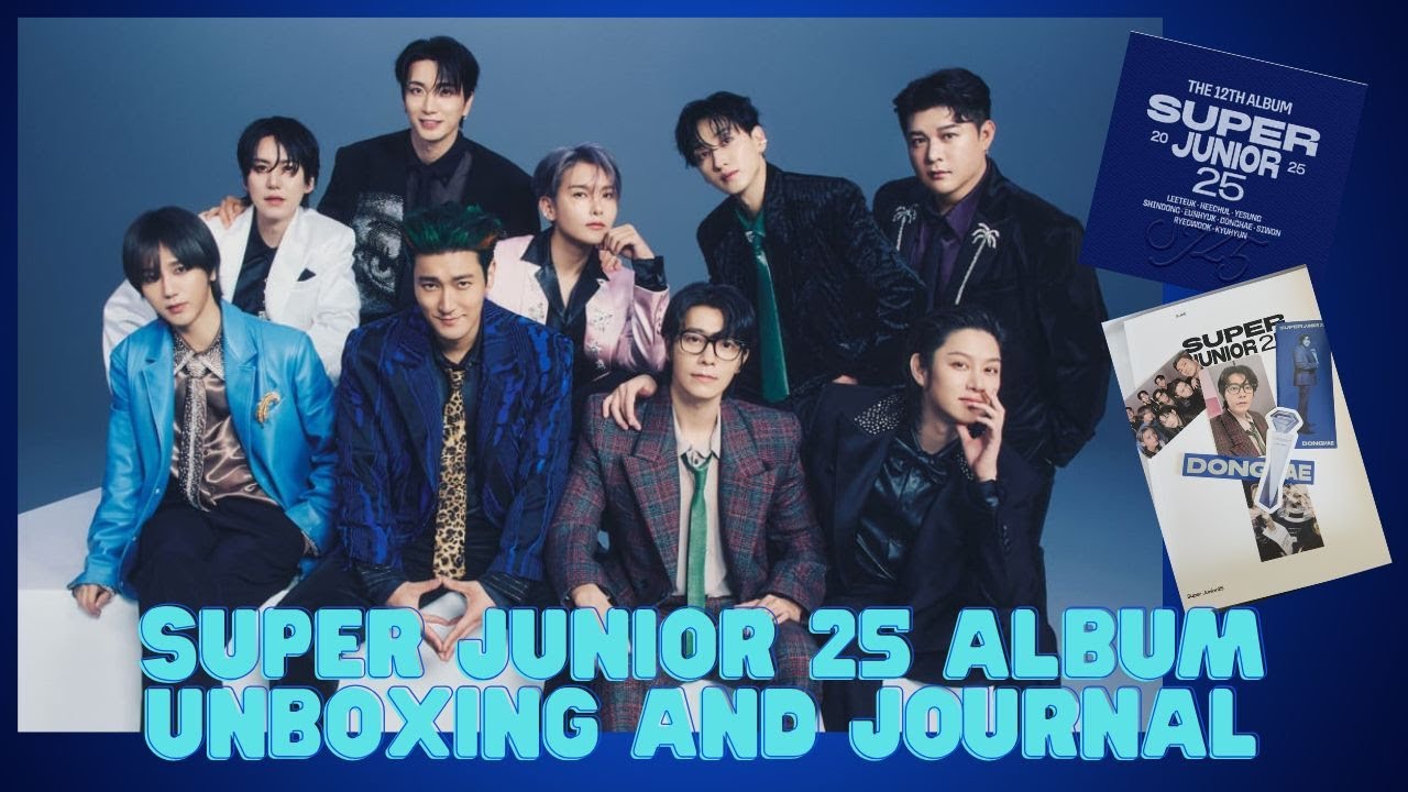 ASMR Super Junior 25 Album Unboxing & Journal #ASMR #다꾸 #superjunior