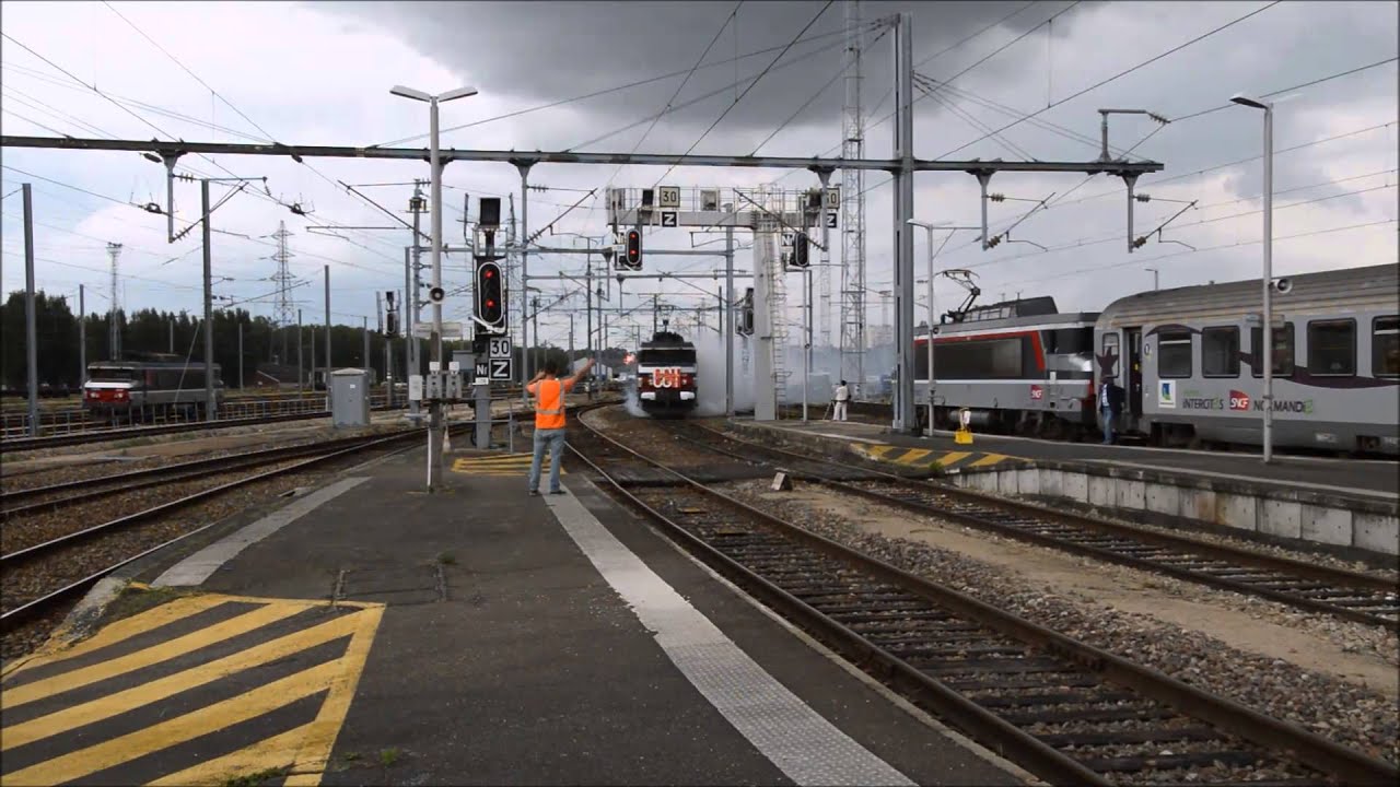 Départs en retraite de deux mécanos en gare de Caen le 28 juin 2014