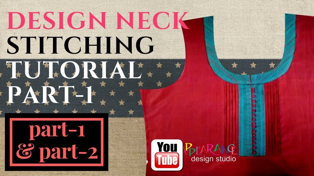U Neck Cutting And Stitching With Loop And Button With Blind Tucks-part-1