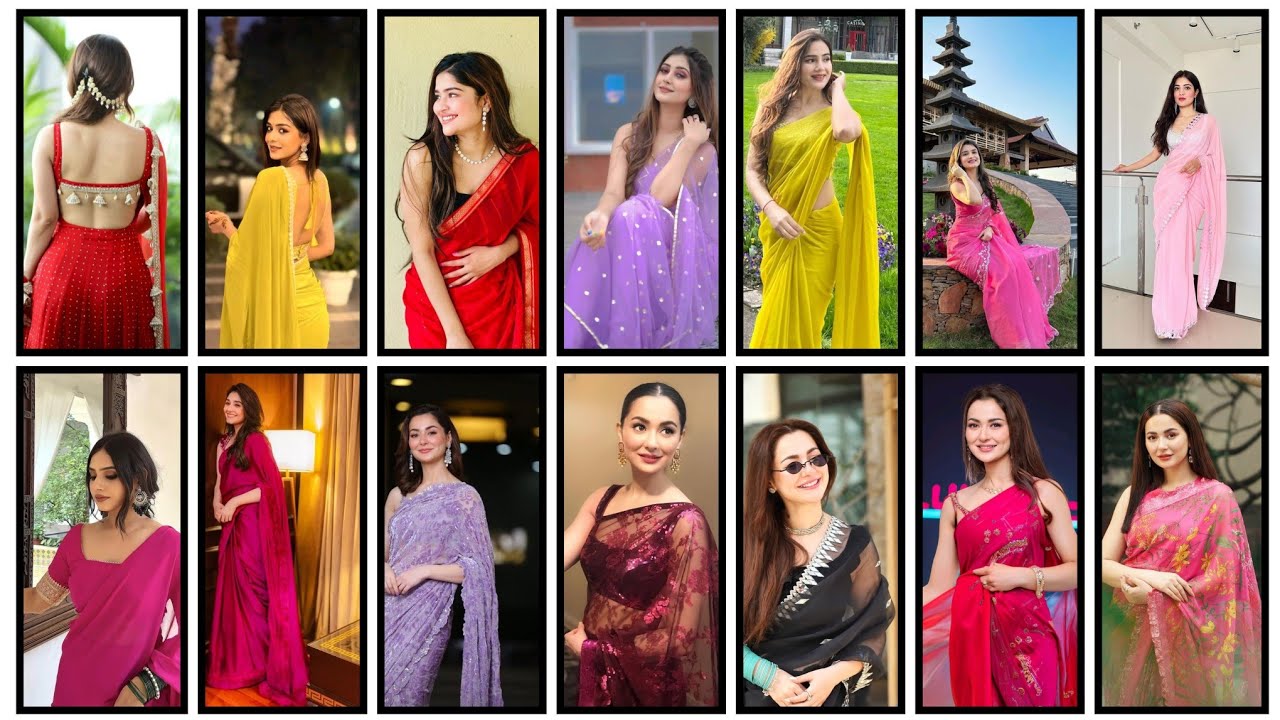 20+saree poses ideas for girls ||whatsapp dp ||hidden face girls dpz ||saree ♥️ poses dpz