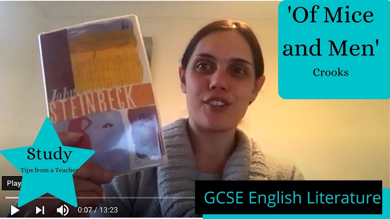 Of Mice and Men English Literature GCSE #StudyVlog Crooks