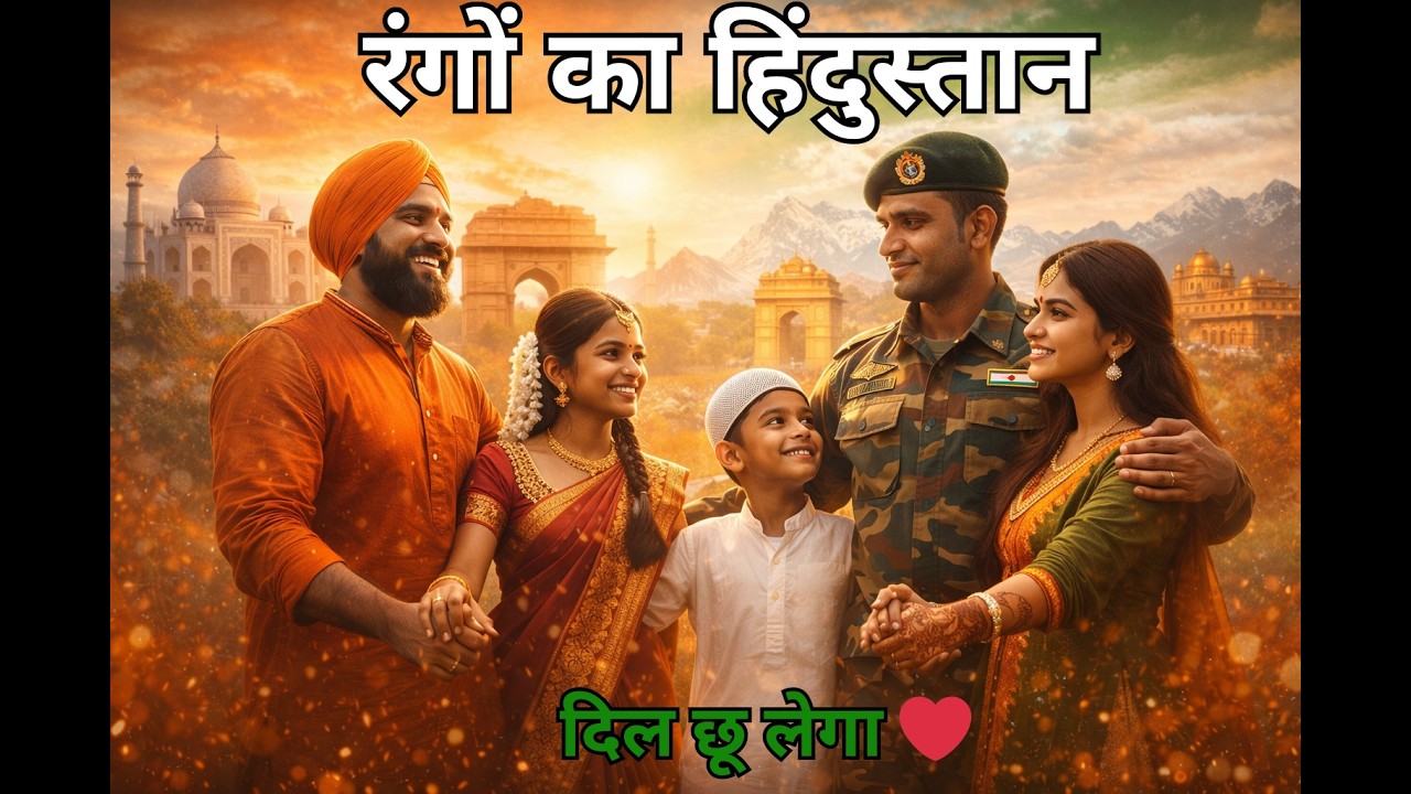 Rangon Ka Hindustan 🇮🇳 | भारत के रंगों की कहानी | Emotional Patriotic Hindi Song