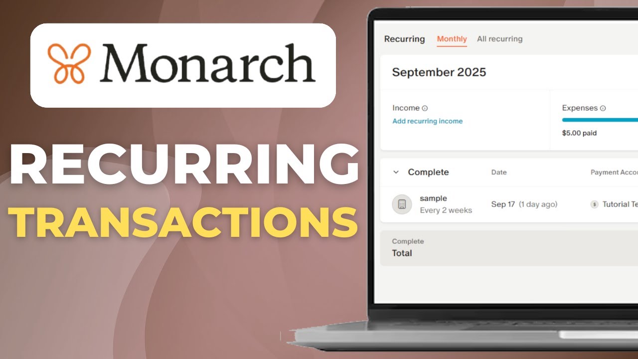 Как настроить повторяющиеся транзакции в Monarch Money | Простое руководство