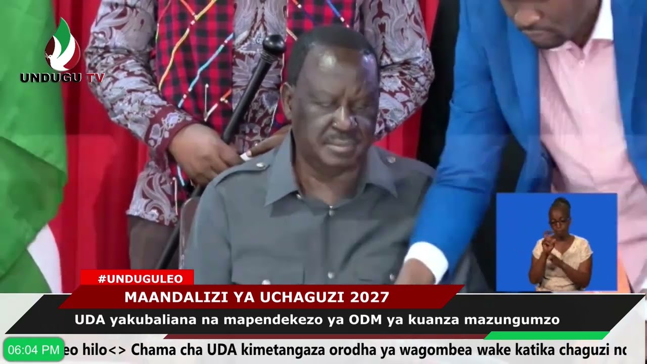 UDA yakubaliana na mapendekezo ya ODM ya kuanza mazungumzo
