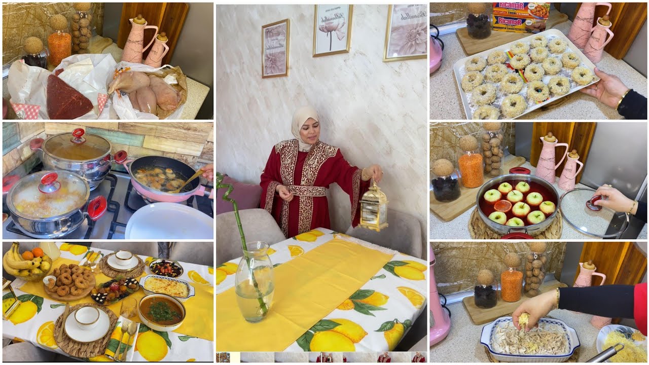 زهرة فاميلي⬆️أول يوم رمضان كيفاش جوزتو رغم الحامل❤️قرتان دجاج/دونات بالتونه/روتين قنبلة👌