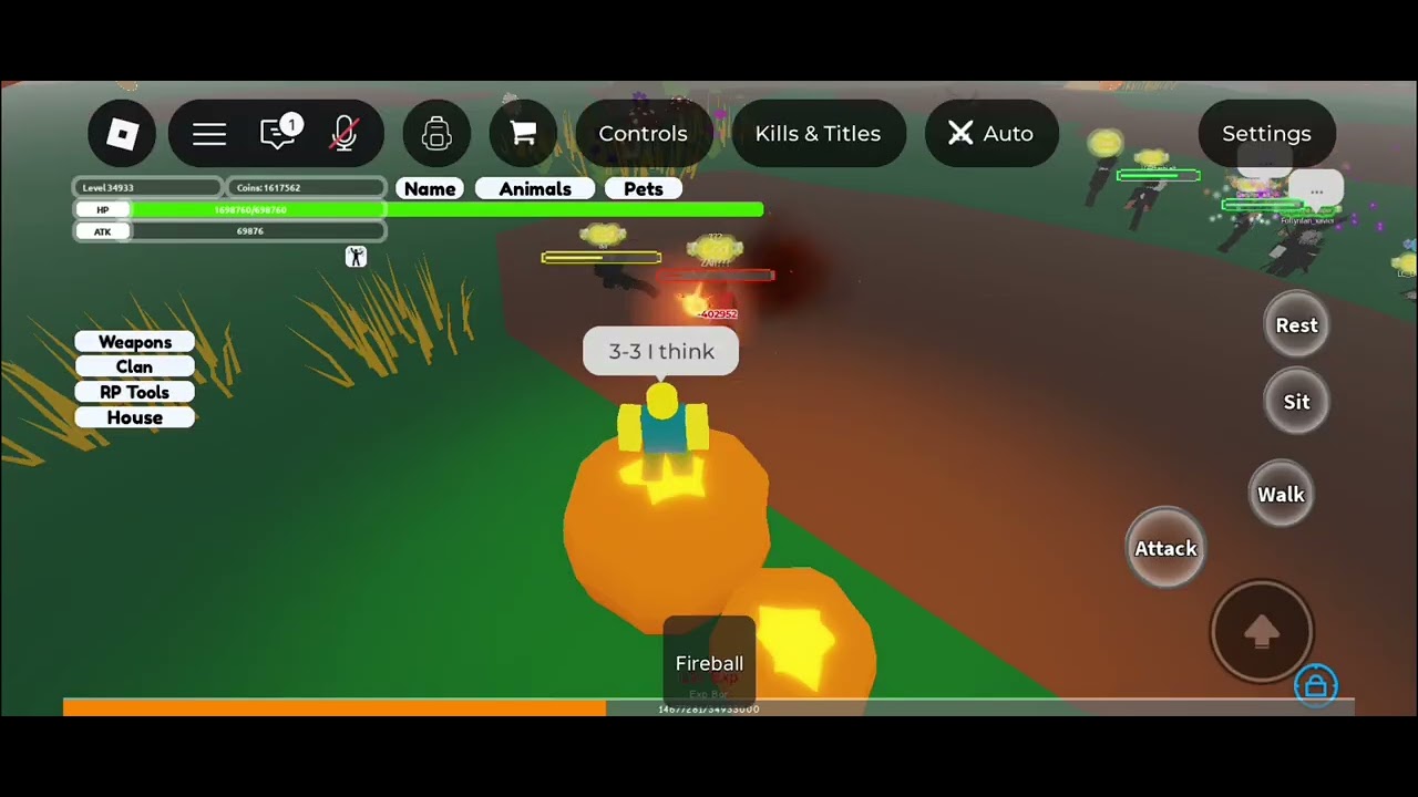 1v1s Animal simulator part 1. (Zaii vs fishy) @PhantomZaii 