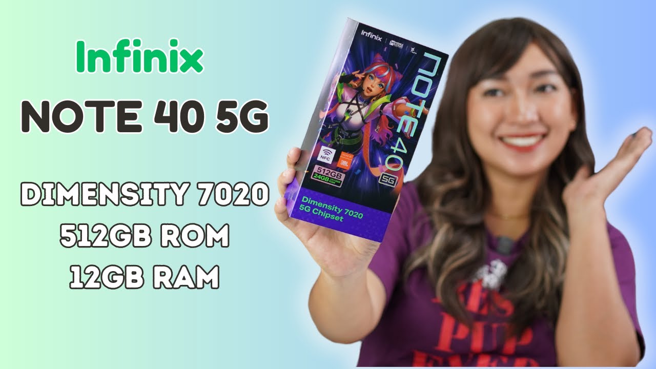 Infinix NOTE 40 5G: 512+24 ГБ, сверхбыстрый игровой процесс 5G с чипсетом D7020 и беспроводной за...