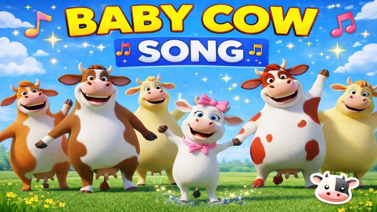 Baby Cow | Happy Cow Family Song | Best Nursery Rhymes Collection for Babies & Toddlers | Hannu Kids