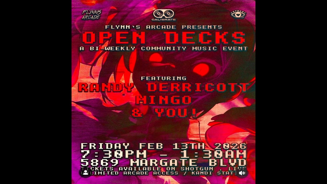 Randy Derricott @ @FLynnsArcadeMoreMargateFL  Open Deck Event (2026.02.13)
