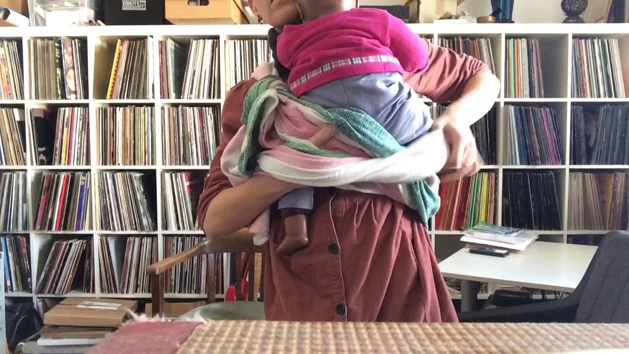 semi PWCC halbe WXT kurzes Tuch vorne Größe 3 Didymos einschultrig Shorty Bindeweise