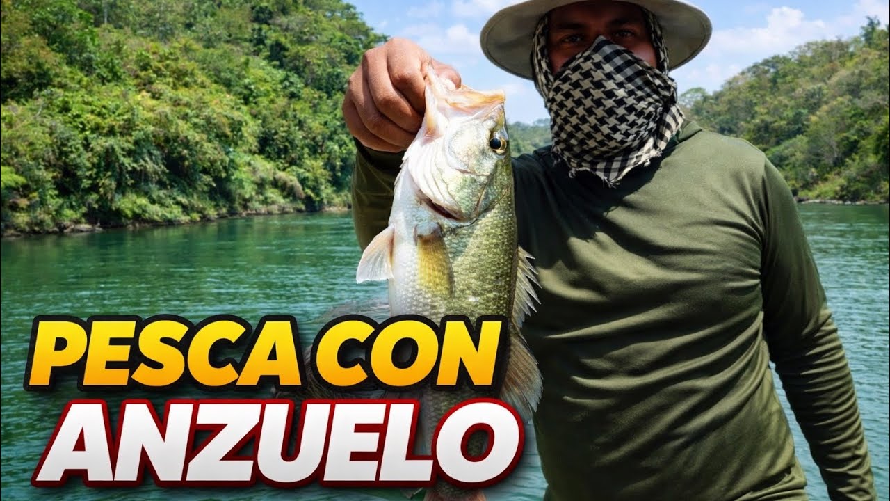 Pescando Con Anzuelo 🎣 En El Rio 🏞️ 