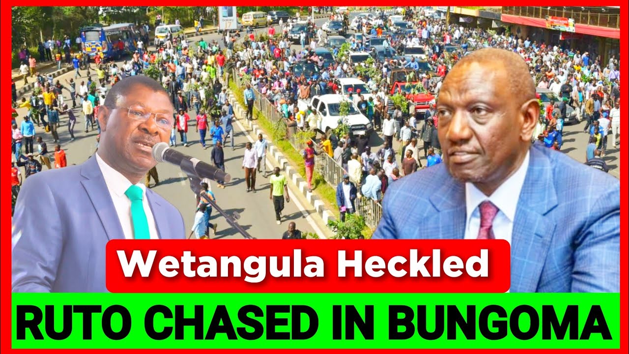 BREAKING NEWS! Ruto & Speaker Wetangula Chased and Heckled in Bungoma over Fake Promises, RUTO TAWE