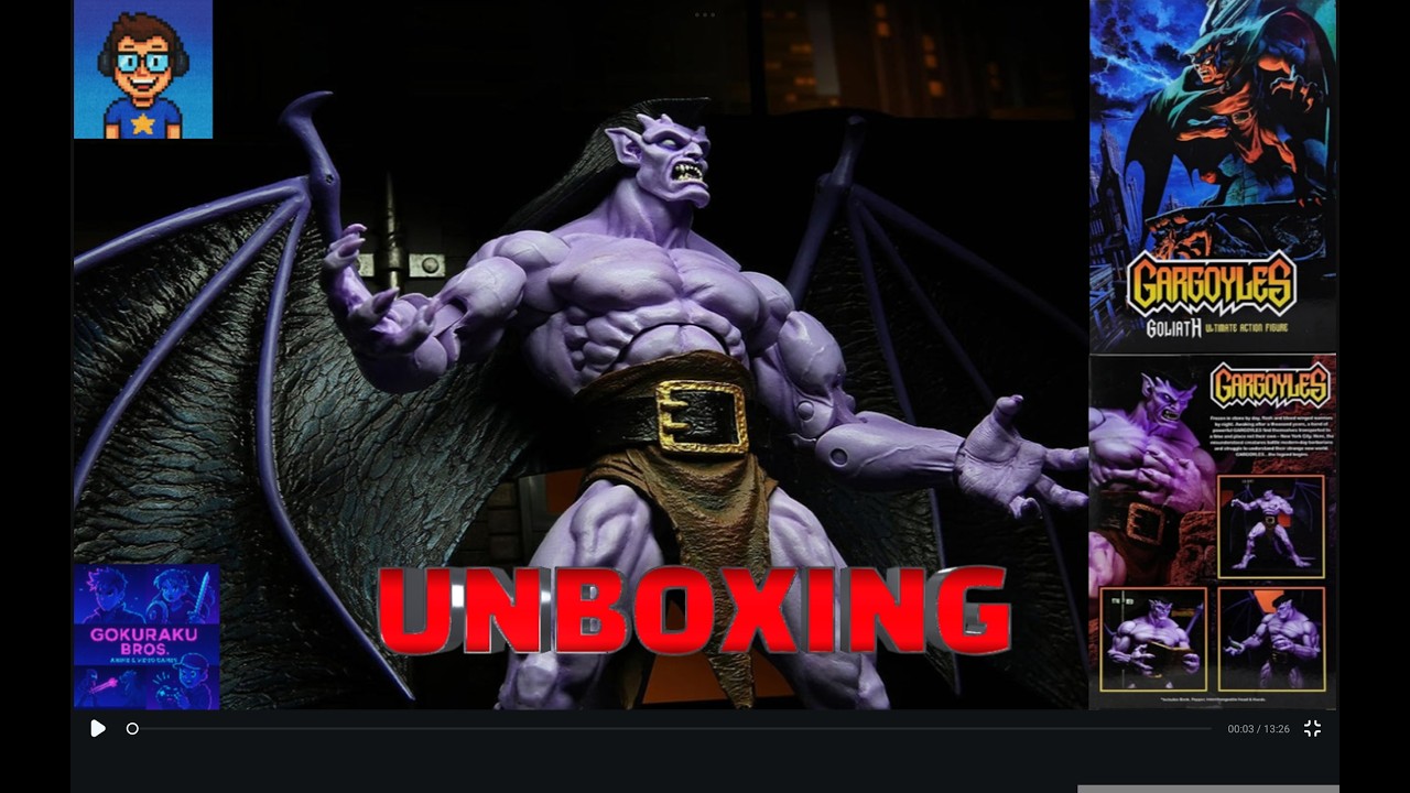 NECA Gargoyles Goliath Versión Ultimate UNBOXING...