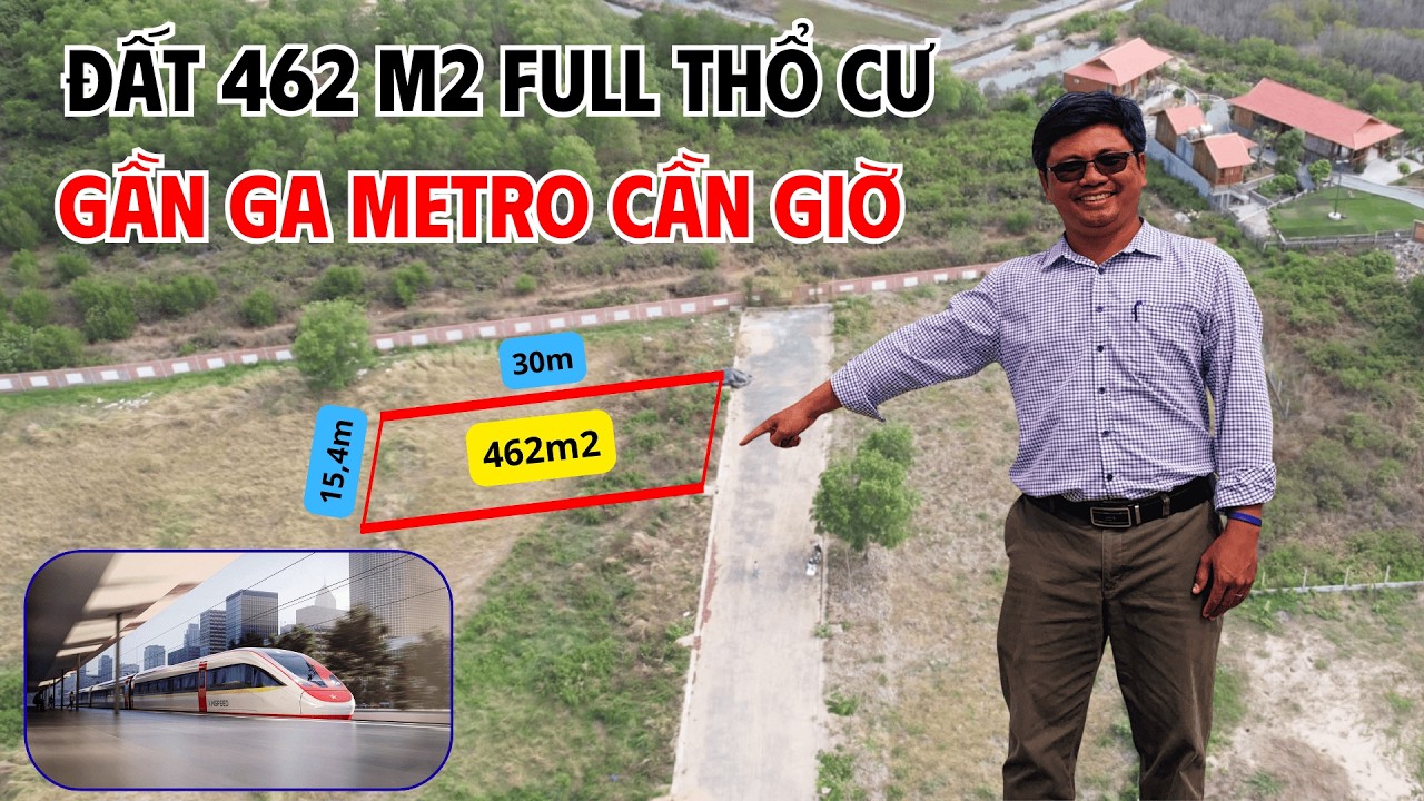 Đất Nền Full Thổ Cư Gần Ga Metro Vinhomes Cần Giờ 800m – Tiềm Năng Kinh Doanh Du Lịch