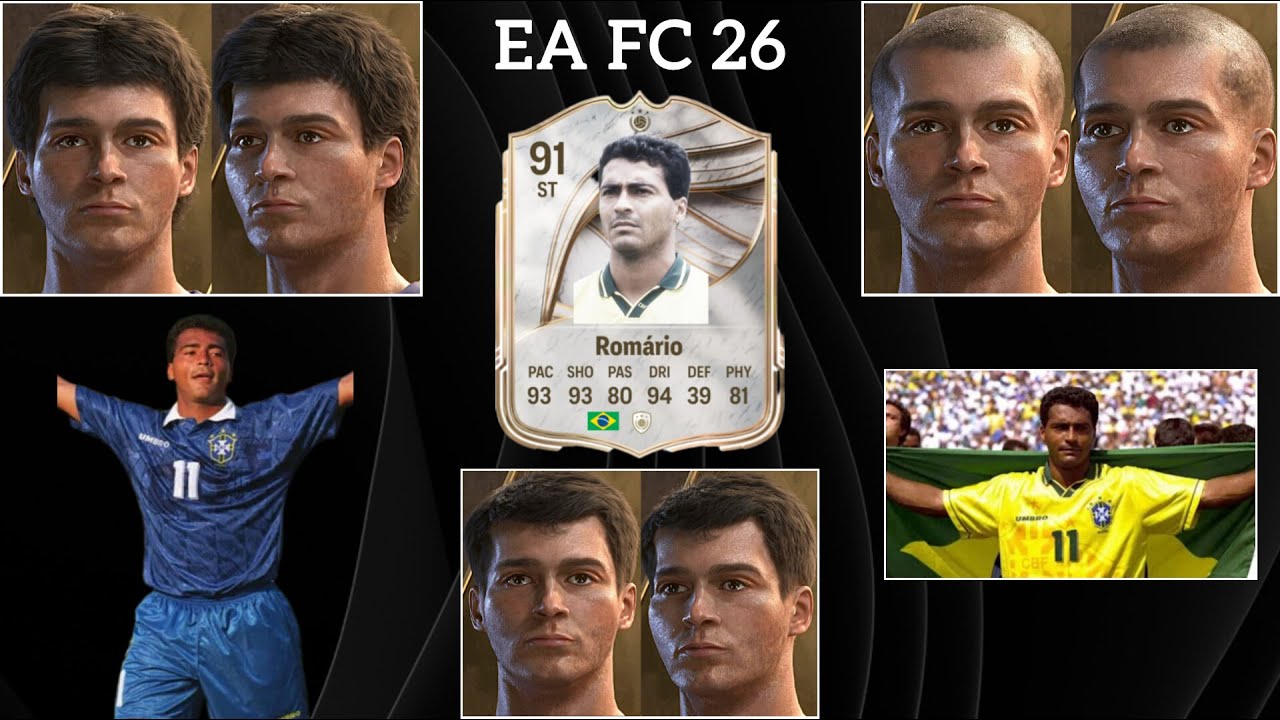 EA FC 26 — Как создать Ромарио, победителя чемпионата мира 1994 года | Профессиональные клубы | С...