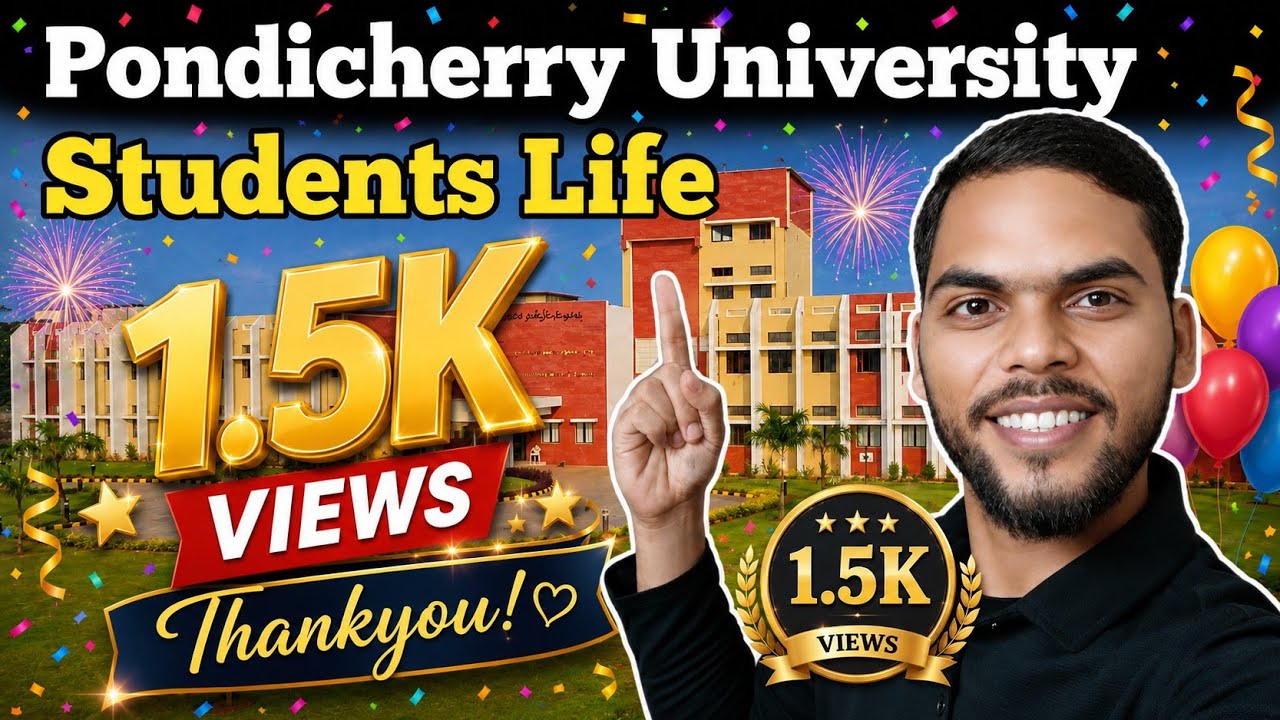  College Life in Pondicherry University || Hostel, Classes & Campus Tour || Pondicherry University 