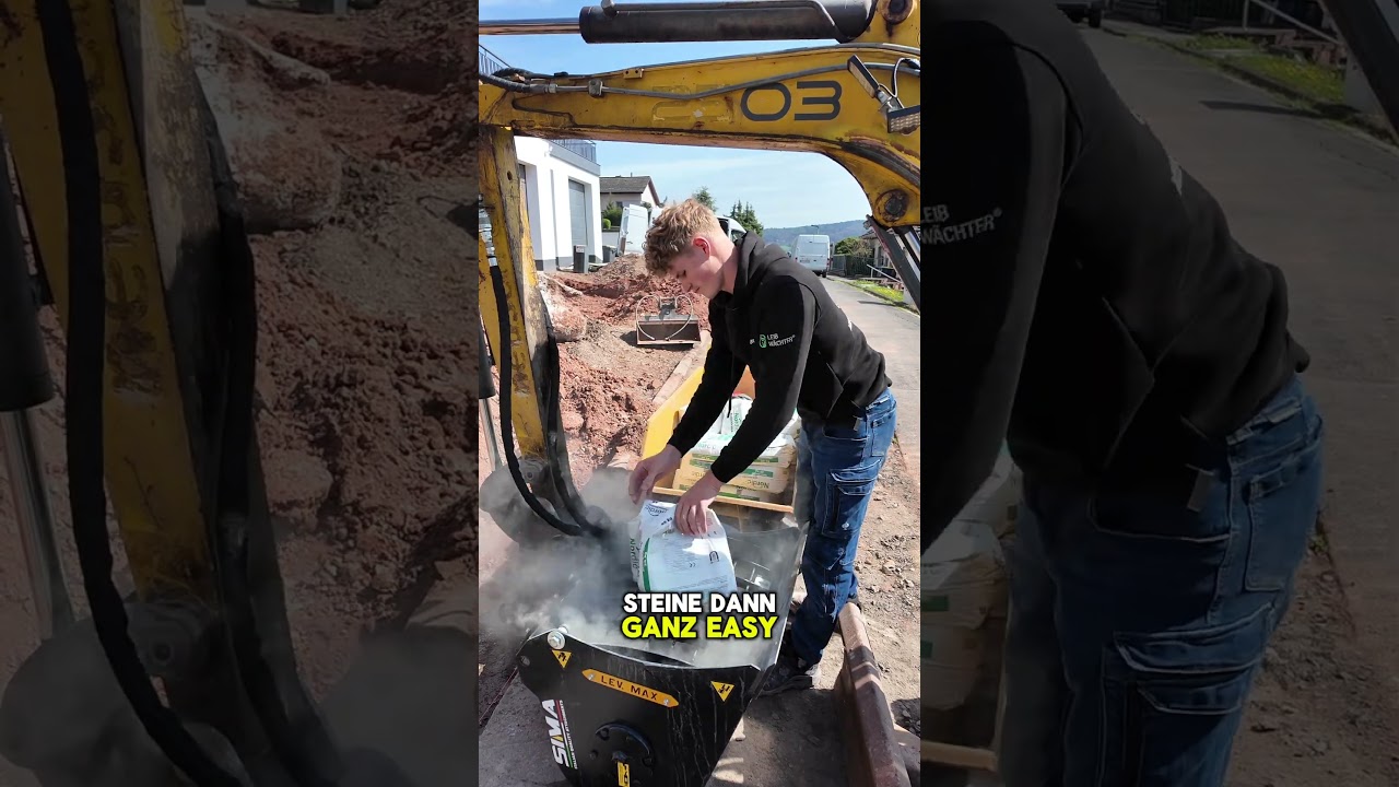 Es geht los mit den ersten Bordsteinen #baustelle #handwerk #immobilien