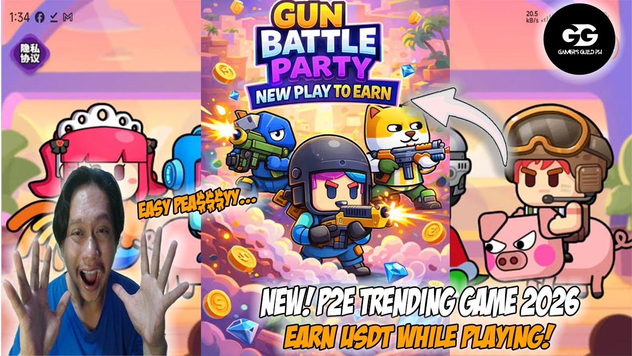 NEW P2E Game Gun Battle Party Full Gameplay Guide & Review | Play to Earn Games 2026