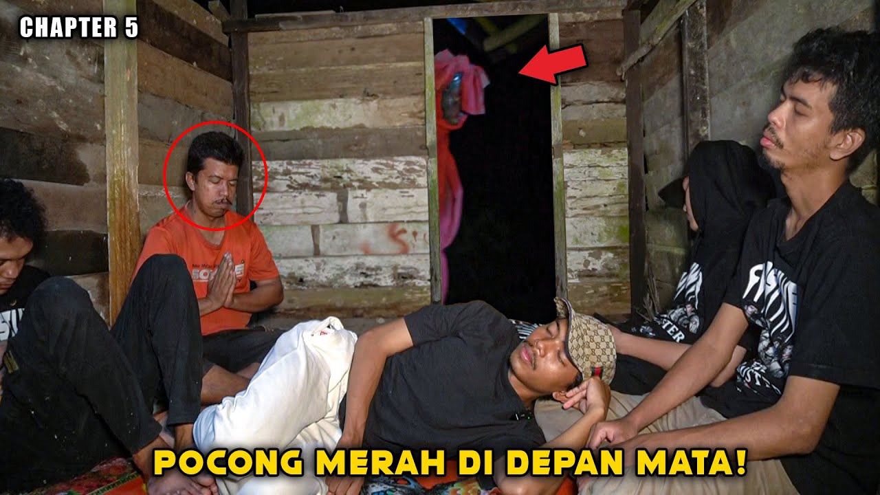 SATU RUMAH DI BANTAI POCONG MERAH KARENA ORANG INI! CAMPING DI RUMAH POCONG MERAH! part 5