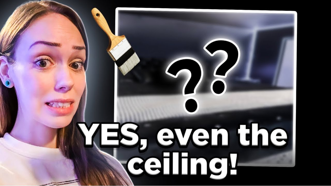 I PAINTED MY BEDROOM BLACK 😬House Tour | Master Bedroom