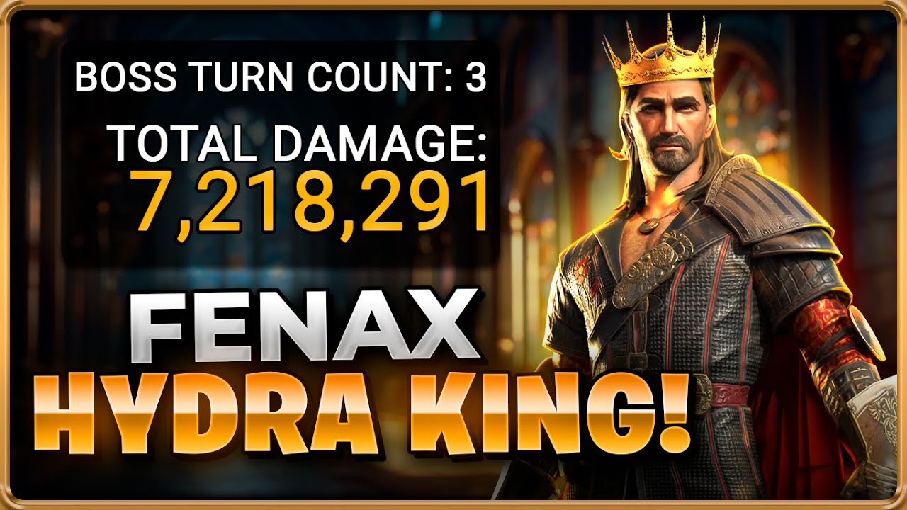 Убийца Гидры!! Рейд-показатель босса клана Фенакс Гидра: Shadow Legends