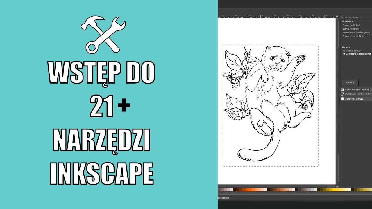 Grafika komputerowa 03 - wprowadzenie do darmowego programu graficznego Inkscape - grafika wektorowa