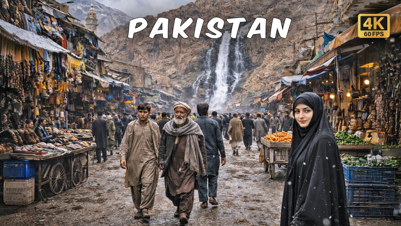 🇵🇰 Кветта, Пакистан: Пешеходная экскурсия в формате 4K с субтитрами