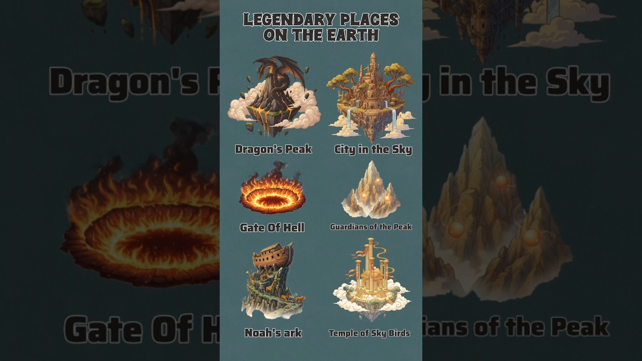 Legendary Places on Earth 🌍 (Part 1)&rdquo; | Unbelievable Myths and Real Places #shorts #trendingshorts