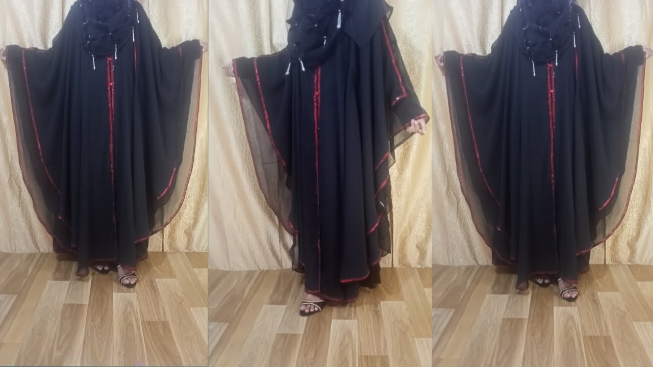 Most Beautiful Kaftan Abaya Cutting And Stitching/Umbrella Abaya Cutting/Burqa Design/Maxi Dress