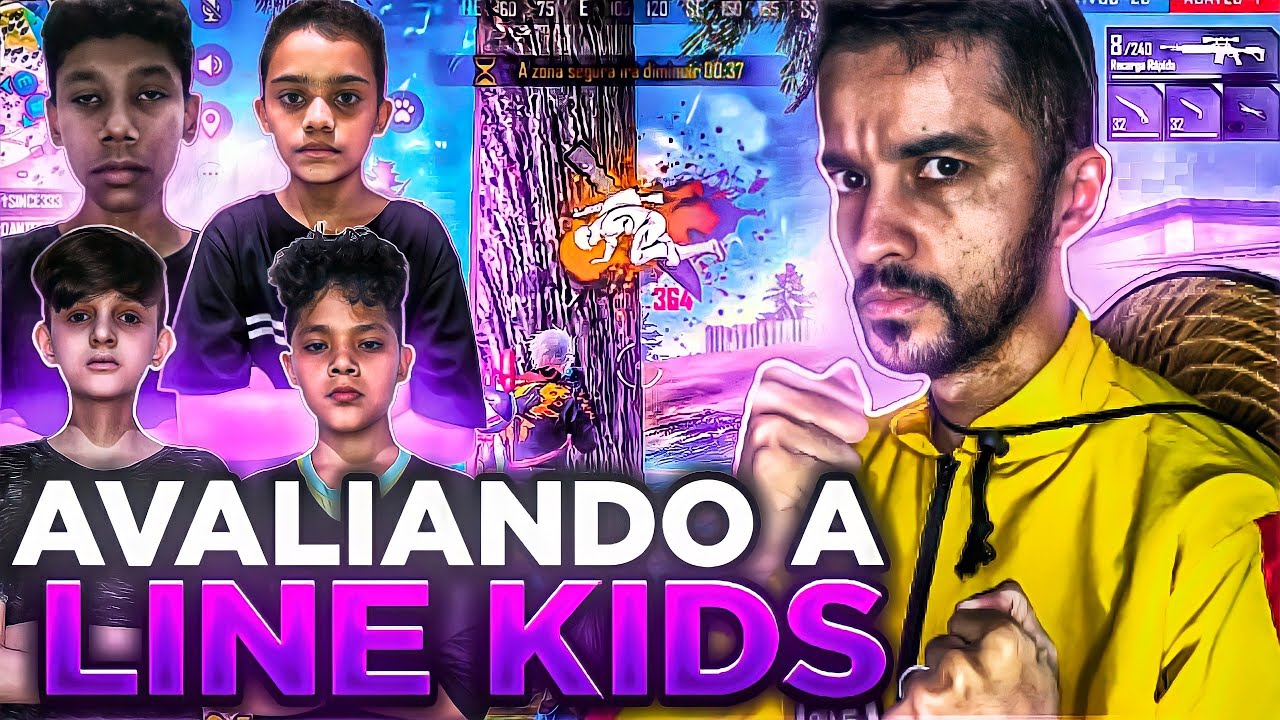 FIQUEI EM CHOQUE COM UM PLAYER DA LINE KIDS DO COACH GRIMM ! HIGHLIGHTS EM CAMPS FREE FIRE