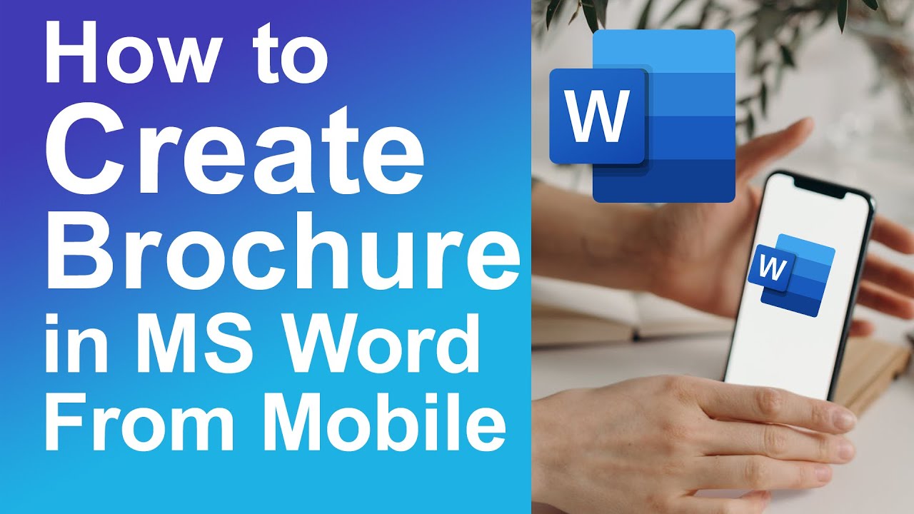 Как создать брошюру в MS Word с мобильного устройства