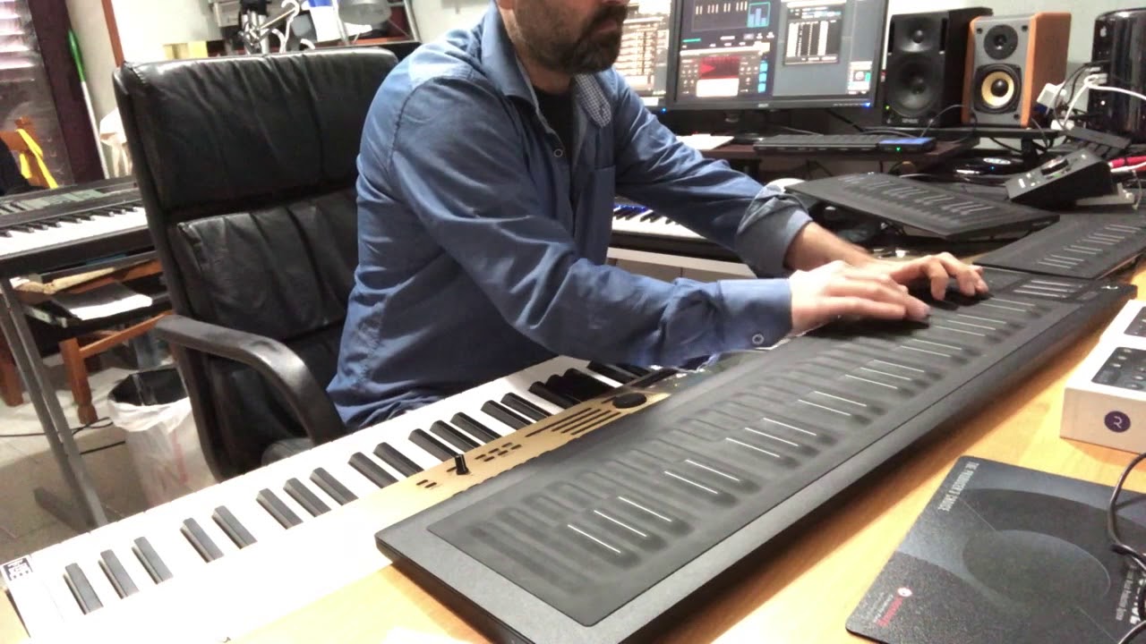 MPE Guitar Library and Roli Seaboard Rise - Lightpad M